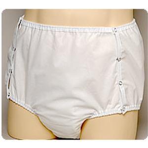 Image of CareFor 1-Piece Snap-on Brief with Waterproof Safety Pocket 38" - 44" Large