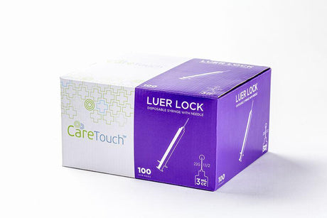 Image of CareTouch Syringes Luer Lock, 3ml 22G X 1-1/2