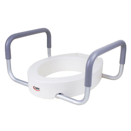 Image of Carex Toilet Seat Elevator with Handles for Standard Toilet Seats