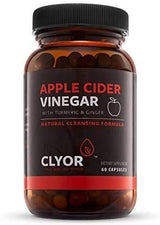 Image of Clyor Apple Cider Vinegar Pills - Organic - with Turmeric, Ginger - Digestion, Detox, Cleanse for Women Men, Boost Immunity | 60 Professional Strength 500mg Vegan, Small Capsules, Kosher