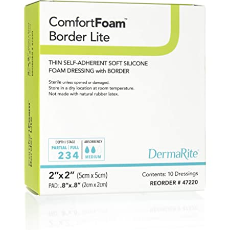 Image of ComfortFoam Silicone Foam Border Lite Dressings