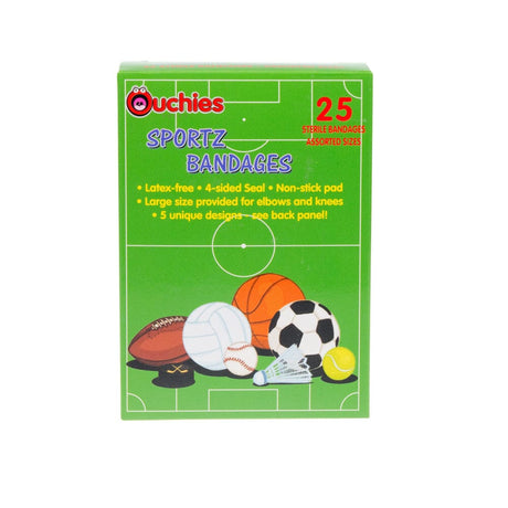 Image of Cosrich Ouchies Sportz Adhesive Bandage, for Kids, 25 Count
