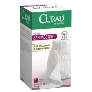 Image of Curad Cotton Bandage Roll, 4.5" x 4 yd