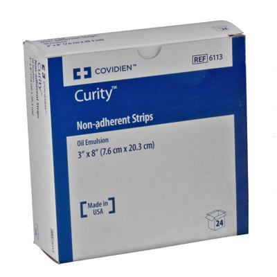 Image of Curity Non-Adhering Oil Emulsion Dressing 3" x 8" Rectangle