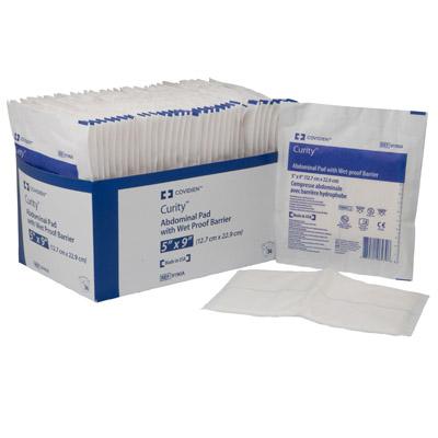 Image of Curity Wet-Pruf Sterile Abdominal Pad 5" x 9"