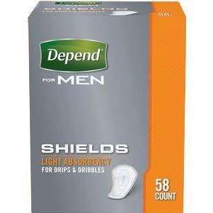 Image of Depend Shields For Men Light Absorbency, One Size Fits Most