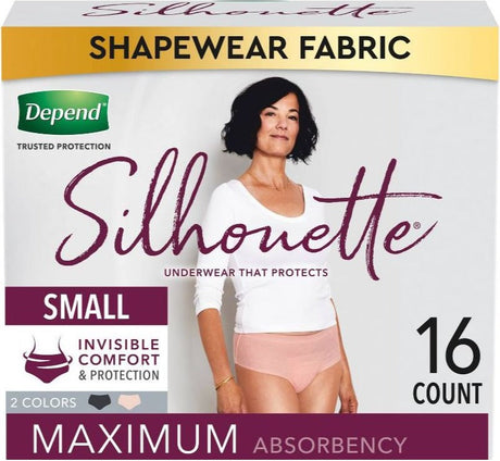Image of Depend® Silhouette® Incontinence Underwear for Women, Maximum Absorbency