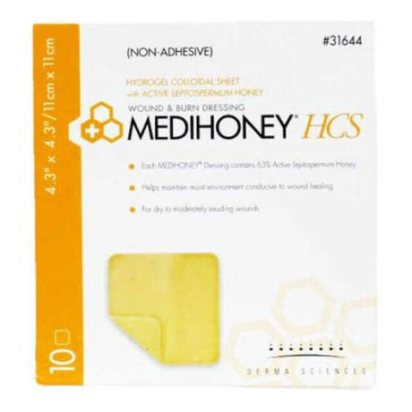 Image of Derma Sciences Medihoney® Non Adhesive HCS Sheet 4.3" x 4.3"