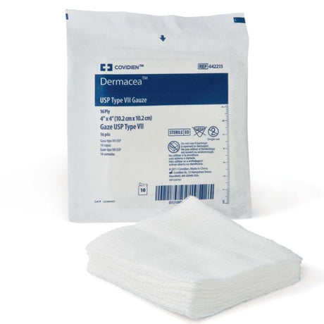 Image of Dermacea™ Sterile USP Type VII Gauze Sponge, 10s Soft Pouch