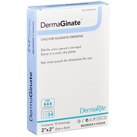 Image of Dermarite DermaGinate™ Calcium Alginate Wound Dressing, 4" x 8"