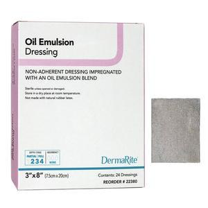 Image of Dermarite Oil Emulsion Non-Adherent Wound Dressing, 3" x 8"