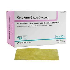 Image of Dermarite Xeroform Gauze Wound Dressing, 5" x 9"