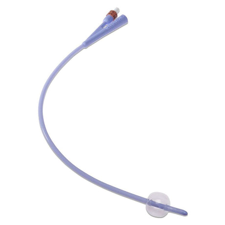 Image of Dover™ 100% Silicone Foley Catheter, Coudé Tip, 5 mL, 2-Way