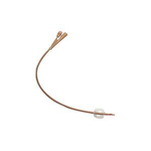 Image of Dover Silver-Coated 2-Way Silicone Foley Catheter 22 Fr 30 cc
