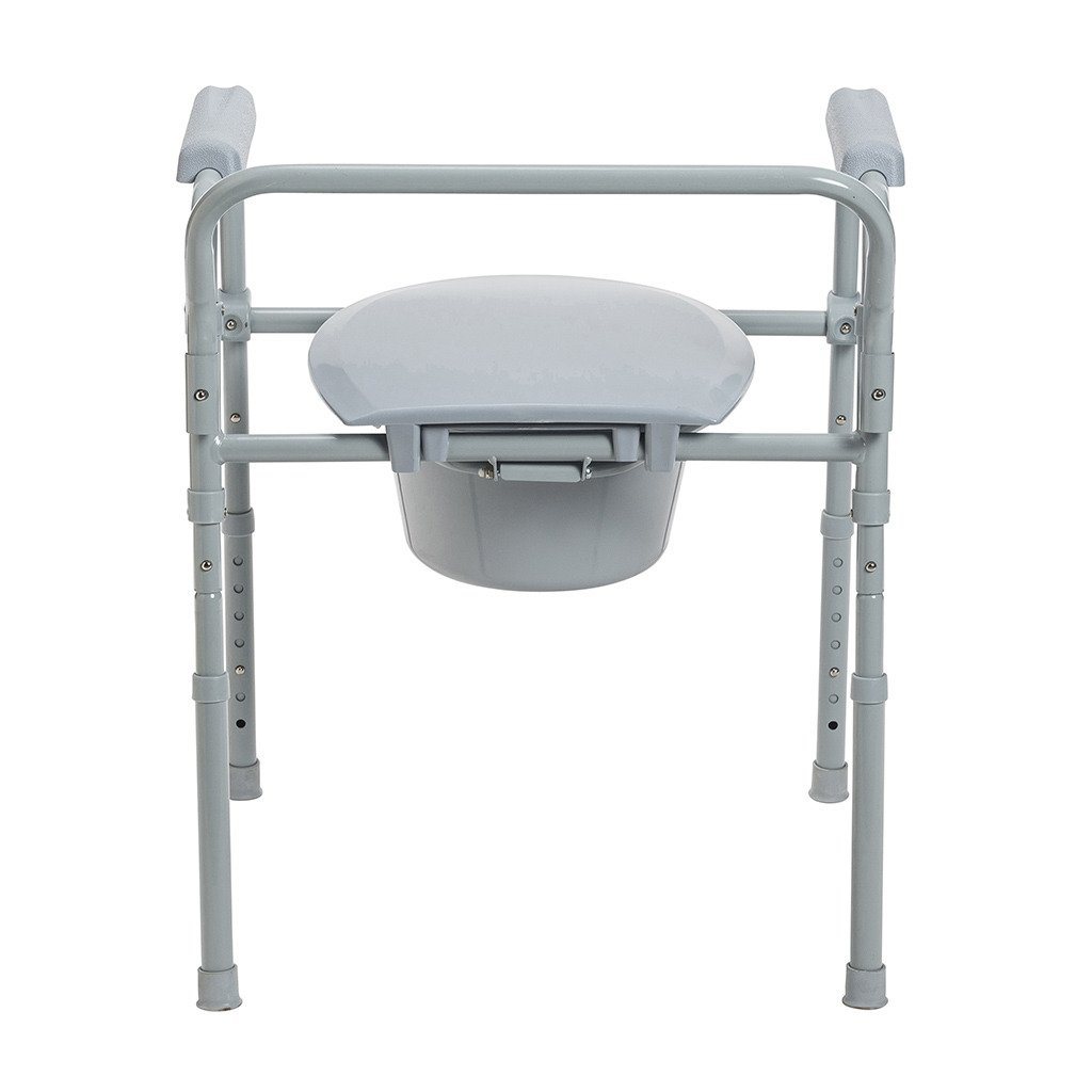 Image of Drive Medical Folding Steel Commode 350 lb