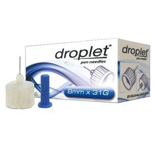 Image of Droplet Pen Needle 31G (0.25mm) x 8mm (100 count)