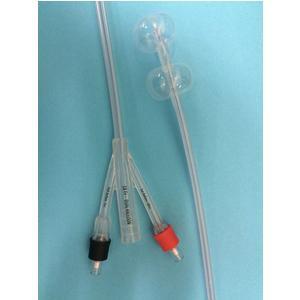 Image of Duette 100% Silicone Dual-Balloon 2-Way Foley Catheter 18 Fr