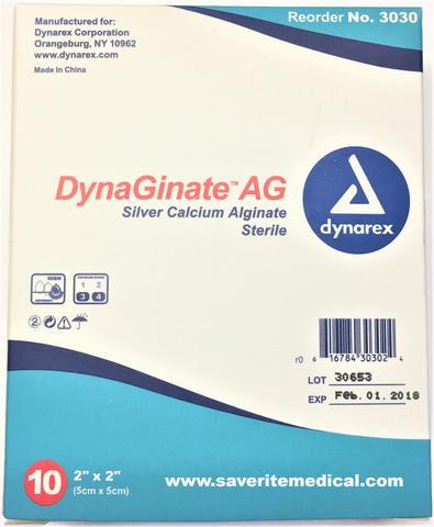 Image of DynaGinate AG Silver Calcium Alginate 2" x 2"