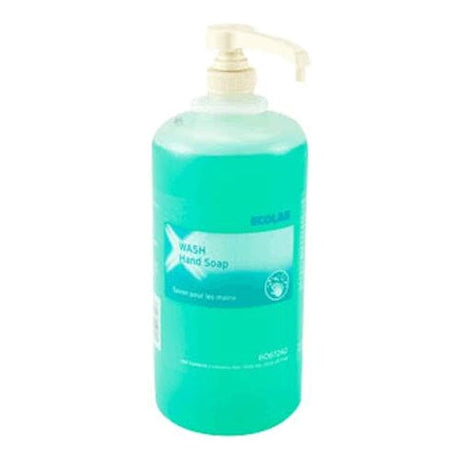 Image of Ecolab Fine Liquid Wash Hand Soap, Fresh Floral Scent, 18 oz