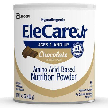 Image of EleCare® Jr Supplemental Formula, Powder, Amino-Acid Based, Chocolate, 14.1 oz