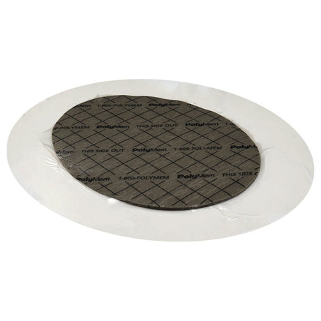Image of Ferris PolyMem® Silver Silicone Border Wound Dressing, Size 5, 5" x 3.5" Oval Adhesive, 3" x 2" Pad