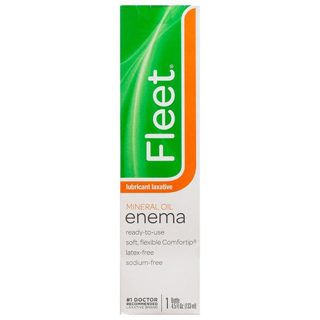 Image of Fleet Mineral Oil Enema 4-1/2 oz, Latex-Free, Easy-to-Use, Disposable
