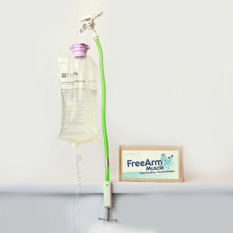 Image of FreeArm Muscle Tube Feeding and Infusion Holder, Green