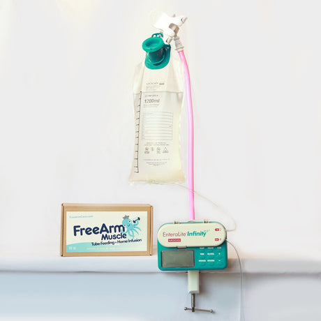 Image of FreeArm Muscle Tube Feeding and Infusion Holder, Pink
