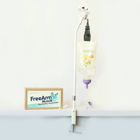 Image of FreeArm Muscle Tube Feeding and Infusion Holder, White