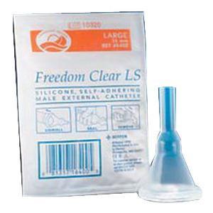 Image of Freedom Clear Long Seal Self-Adhering Male External Catheter, 28 mm