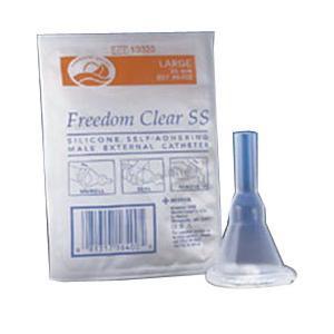 Image of Freedom Clear Sport Sheath Self-Adhering Male External Catheter, 23 mm