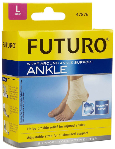 Image of Futuro Compression Basics Elastic Knit Ankle Support, Large