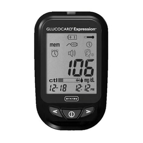 Image of Glucocard Expression Blood Glucose Meter, Black
