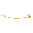 Image of Gold 3-Way Silicone-Coated Foley Catheter 22 Fr 5 cc
