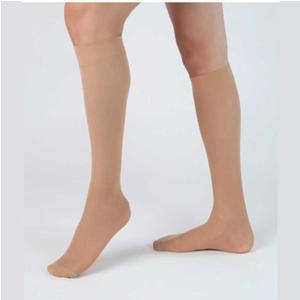 Image of Health Support Vascular Hosiery 15-20 mmHg, Knee Length, Sheer, Beige, Short Size D
