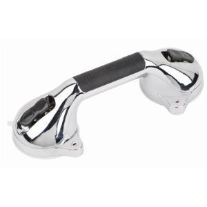 Image of Healthsmart Suction Cup Grab Bar, 12", Chrome