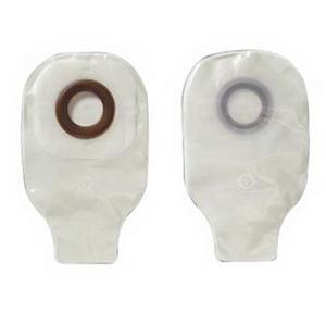 Image of Hollister One-Piece Drainable Mini Pouch with 1-1/8" Pre-Cut Convex Karaya 5 Skin Barrier, 9" L, Clamp Closure, Transparent