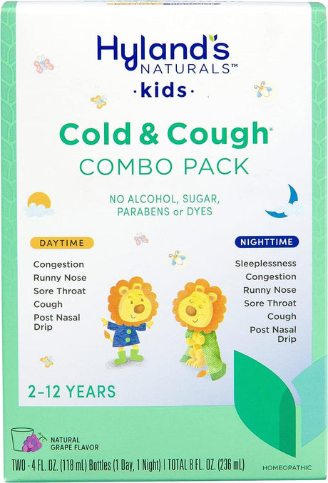 Image of Hyland's 4 Kids Cold and Cough, Day and Night Value Pack, Grape