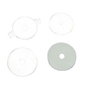 Image of Hypalon Flat Rubber Faceplate 3" dia., 1-1/2" Opening Size, Soft White