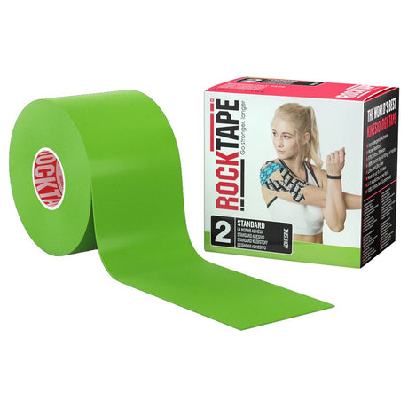 Image of Implus RockTape Kinesiology Tape, 2" x 16.4' Roll, Medical, Lime Green