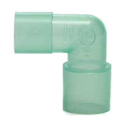 Image of Intersurgical Fixed Elbow Oxygen Connector, 22mm OD, 22mm ID, For Airway Management