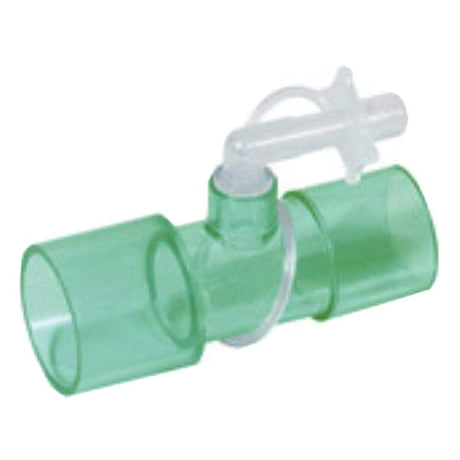 Image of Intersurgical Straight Oxygen Connector, 22mm OD, 22mm ID, with 6mm Positionable Oxygen Stem and Cap, for Airway Management