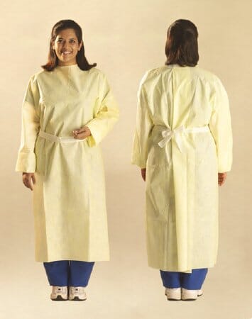 Image of Isolation Gown AAMI Level 3, Universal, Yellow