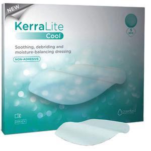Image of KerraLite Cool Non-Adhesive Hydrogel Sheet Cover Dressing Combination, 7" x 5"