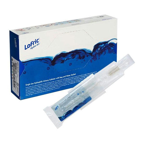 Image of LoFric Hydro-Kit Male Hydrophilic Intermittent Catheter Kit 16", Tiemann/Coude Tip