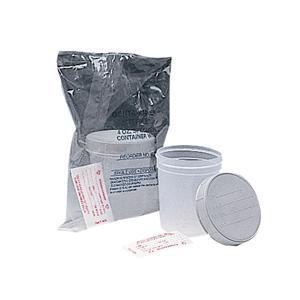 Image of Medegen Gent-L-Kare™ Specimen Container with Gray Lid and Unaffixed Label 4 oz