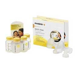 Image of Medela Breast Pump Accessory Set, For Pumping, Storage, Feeding and Cleaning