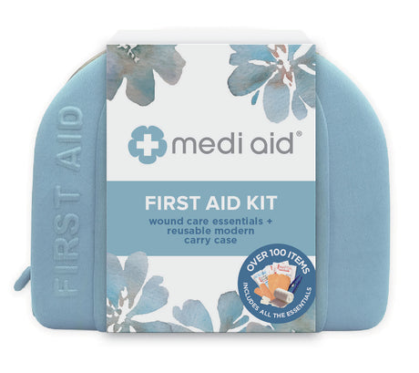 Image of Mediaid Designer First Aid Kit, Teal, 100+ Items