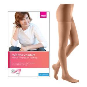 Image of Mediven Comfort Pantyhose with Adjustable Waistband, 15-20, Petite, Closed, Natural, Size 2
