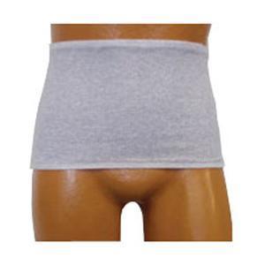 Image of Men's Wrap/Brief with Open Crotch and Built-in Ostomy Barrier/Support Gray Small, Dual